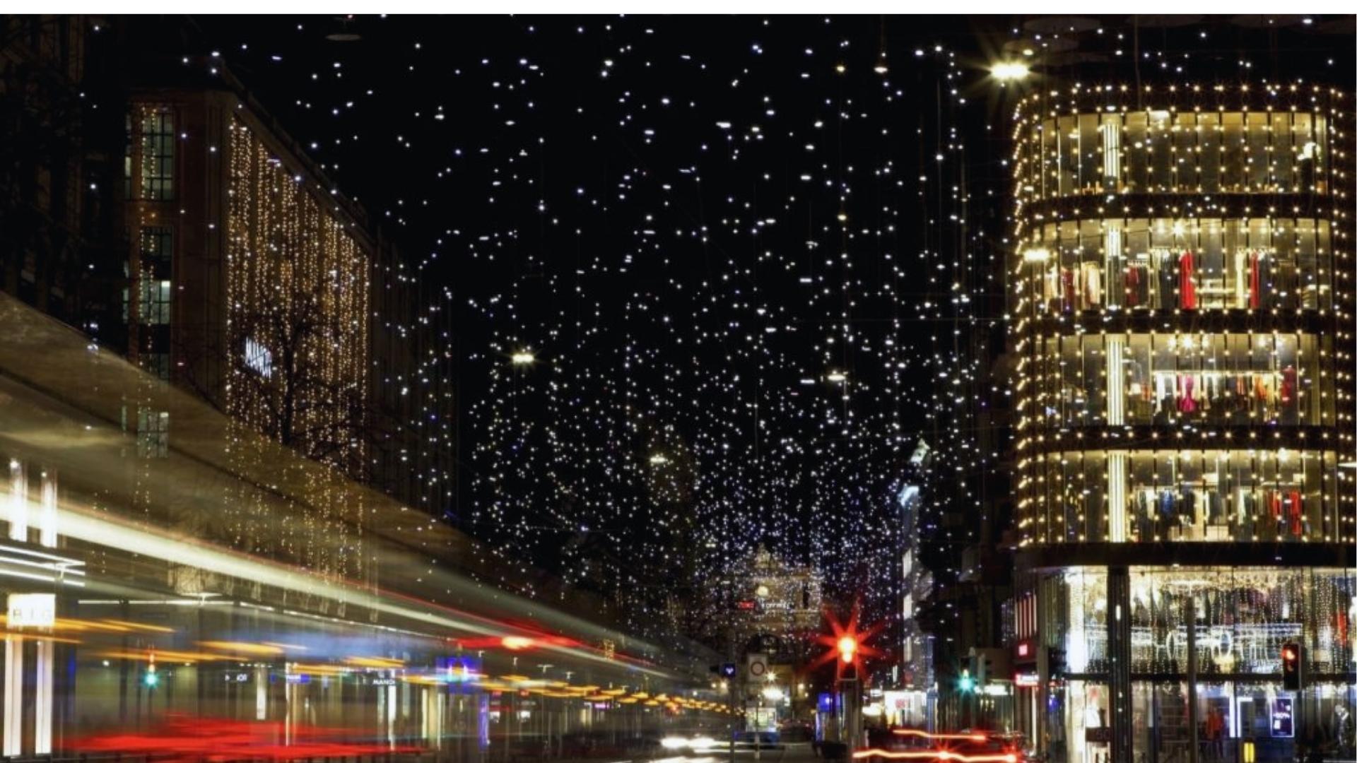 See "Lucy" Lights on Bahnhofstrasse