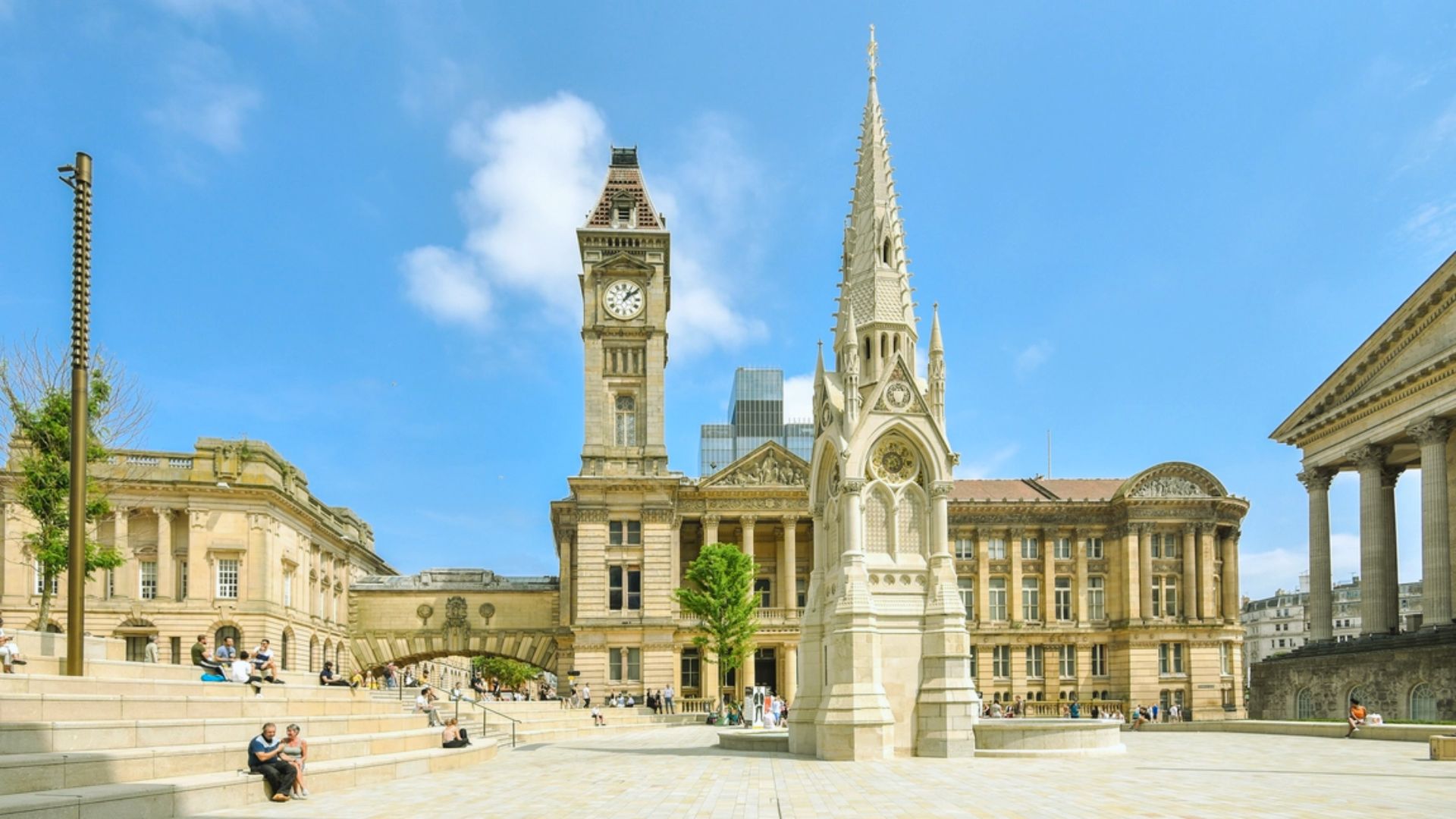 Birmingham City Hall, a historic building with grand architecture, located in Birmingham, England.