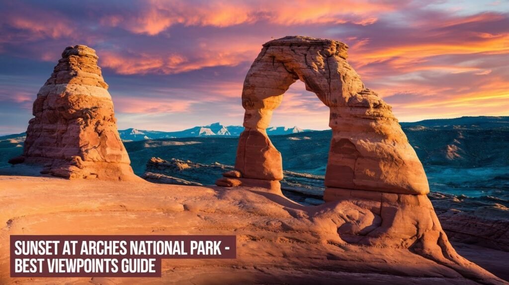 Sunset at Arches National Park