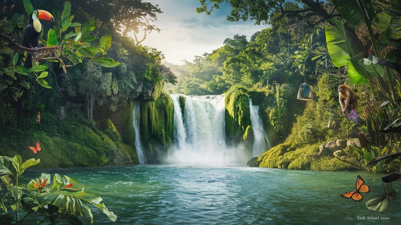 La Fortuna Waterfall and Wildlife