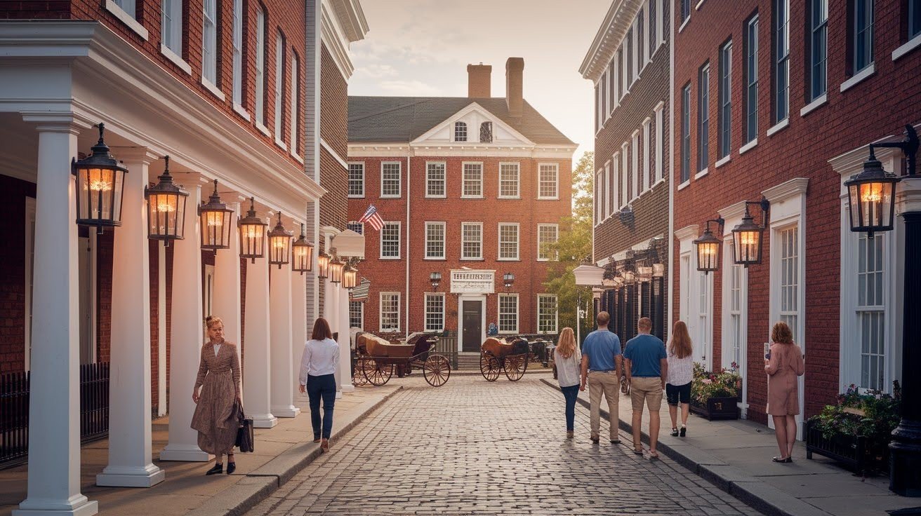 Liberty Square and Colonial Theming