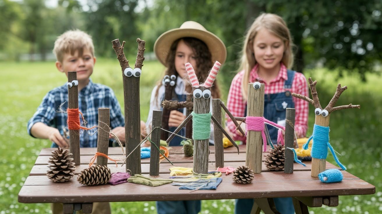 Stick Puppets and Woodland Characters