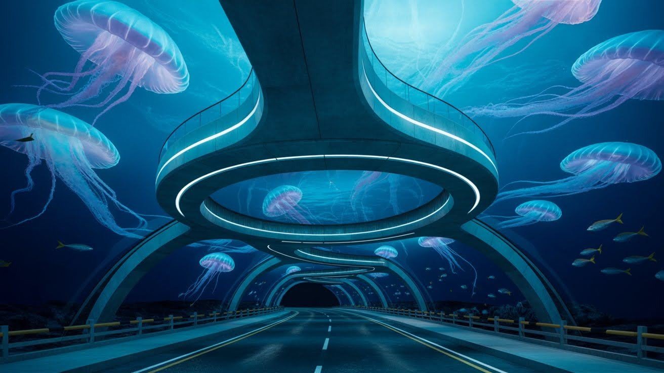 Drive Through the Eysturoy Subsea Tunnel