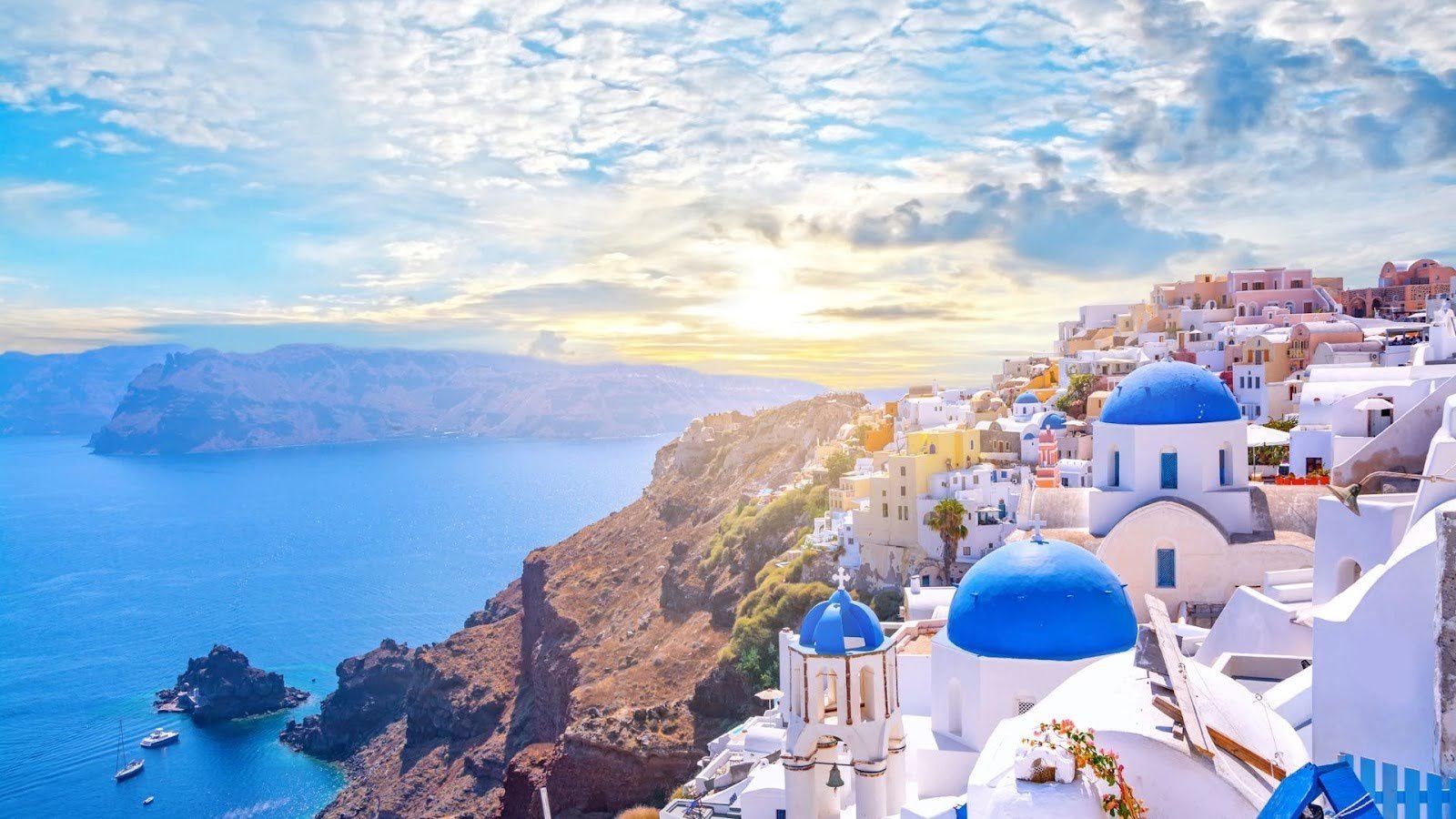 Fly to Santorini