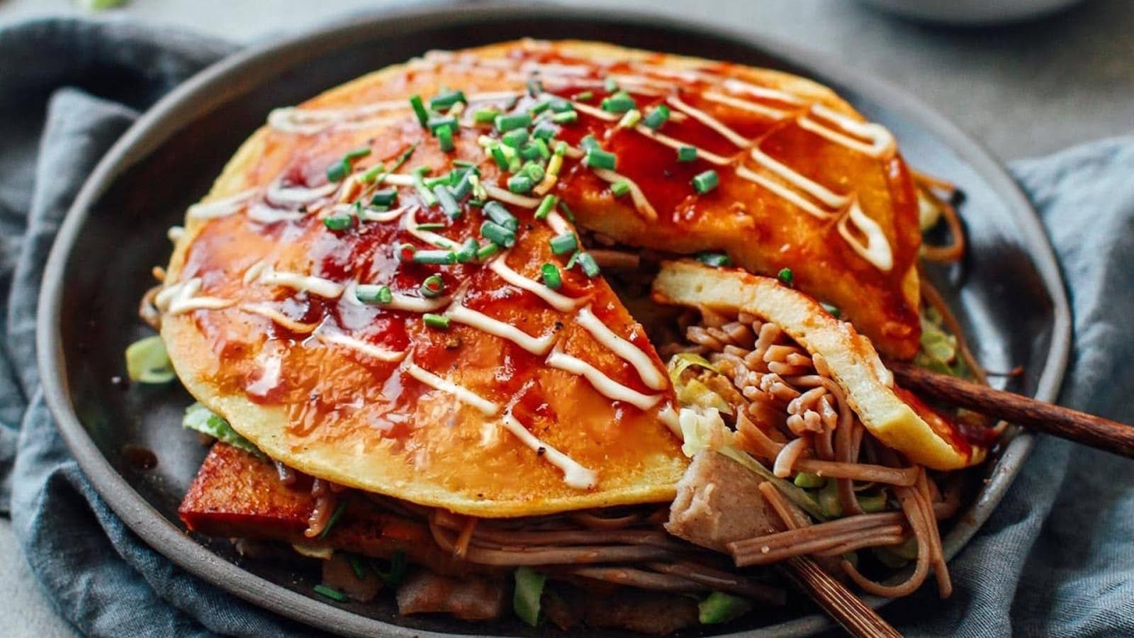 Hiroshima-style Okonomiyaki