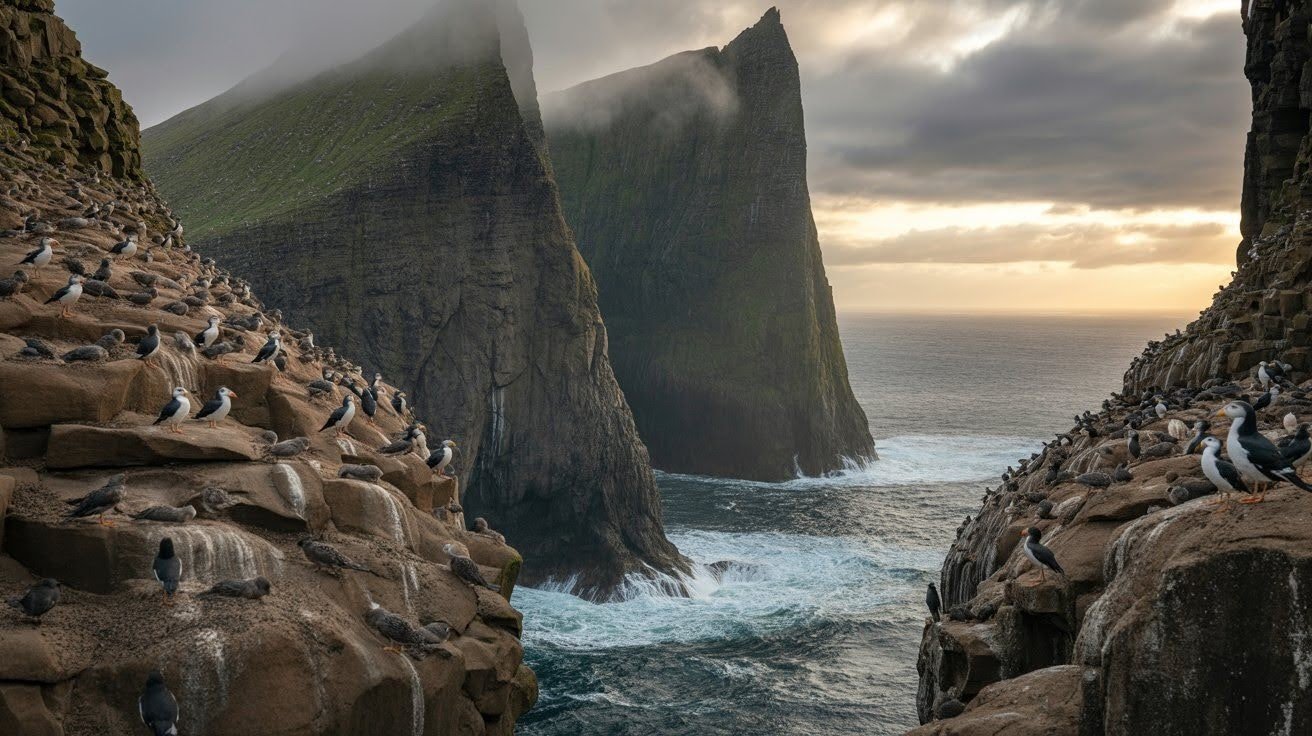 Take a Boat Tour Along Vestmanna Cliffs