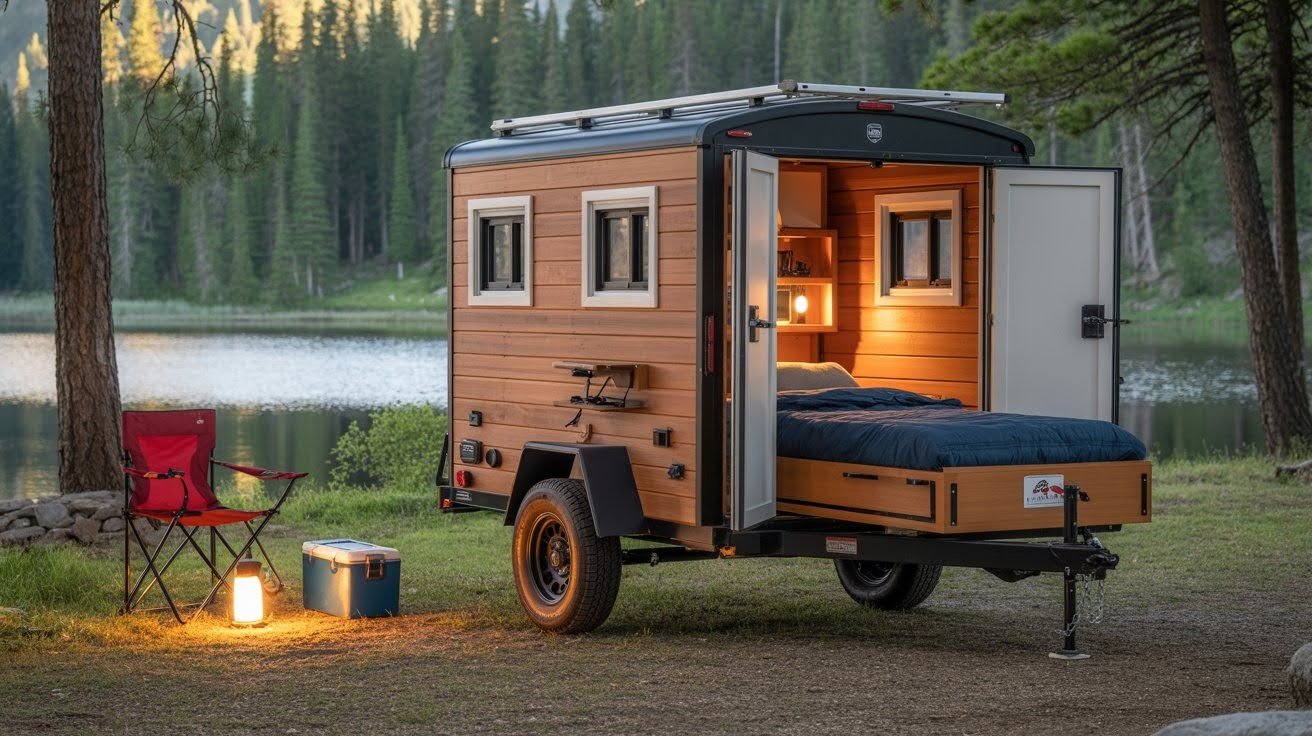 The Micro Tiny House Camper on a Budget Trailer