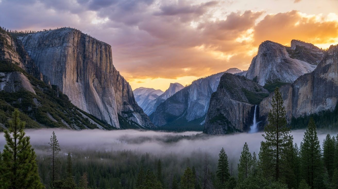 Tunnel View at Sunset