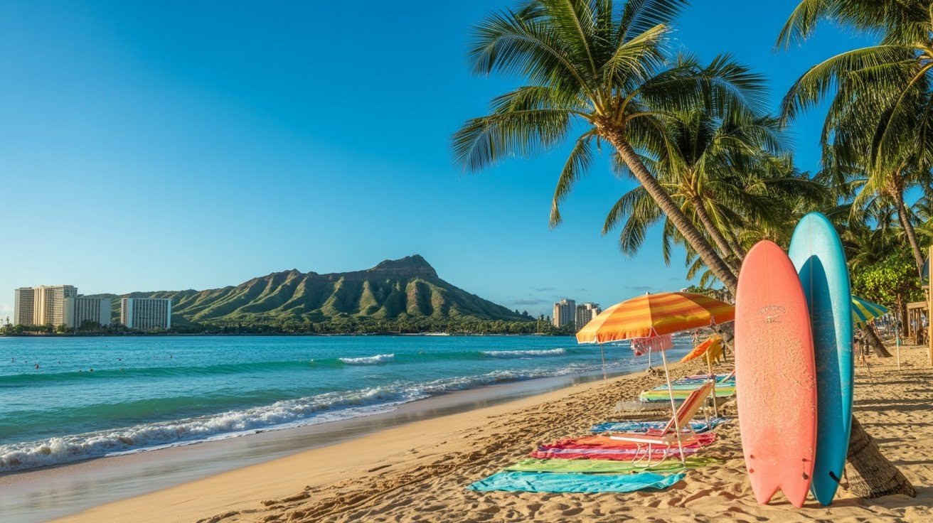 Waikiki Beach, Oahu, Hawaii