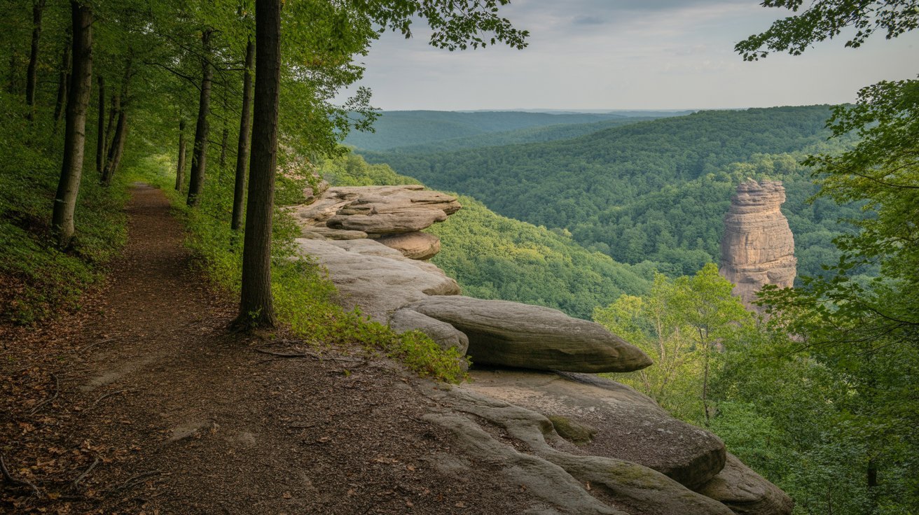 Following the Auxier Ridge Trail