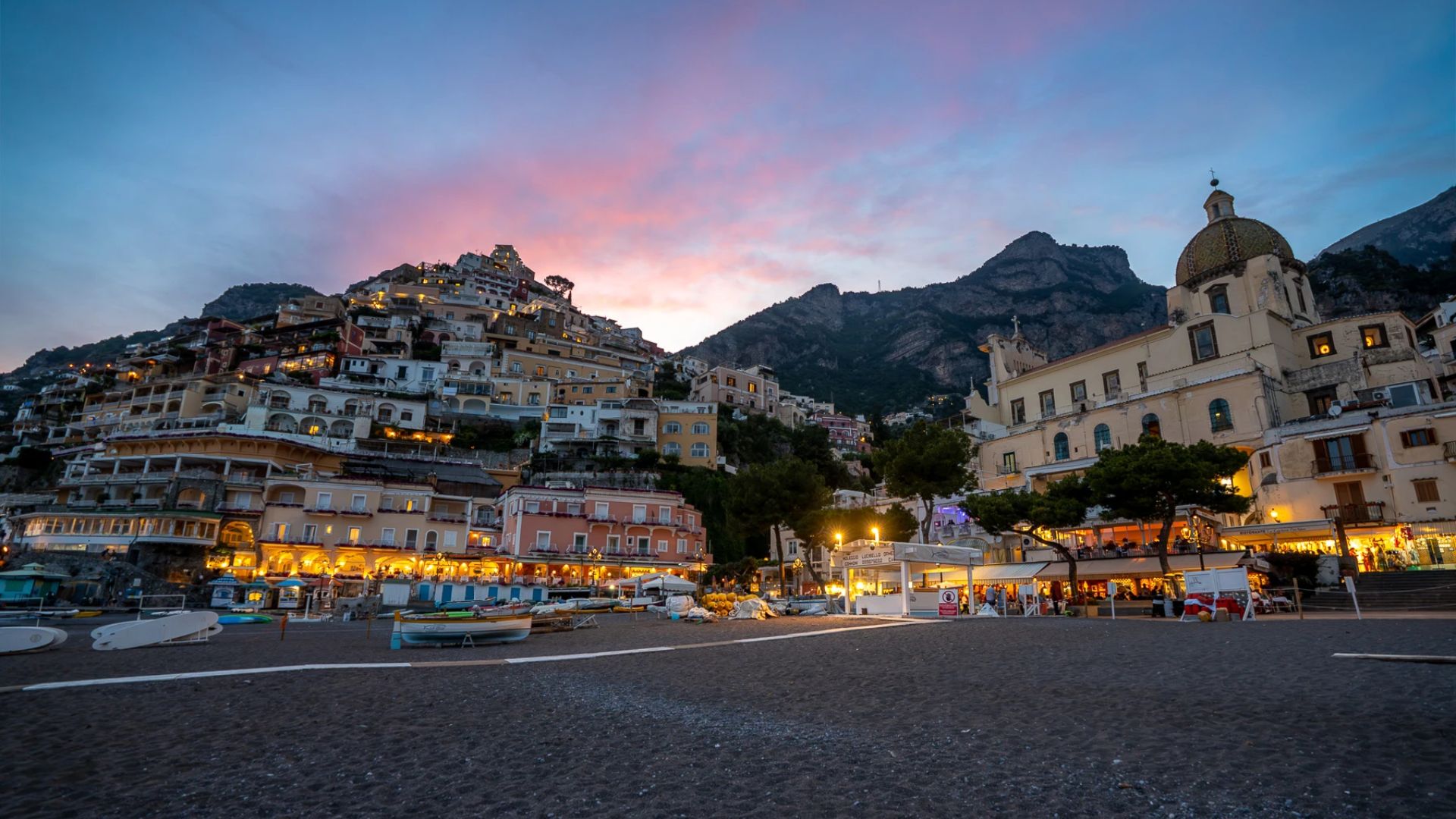 Sunset at the Positano Viewpoint