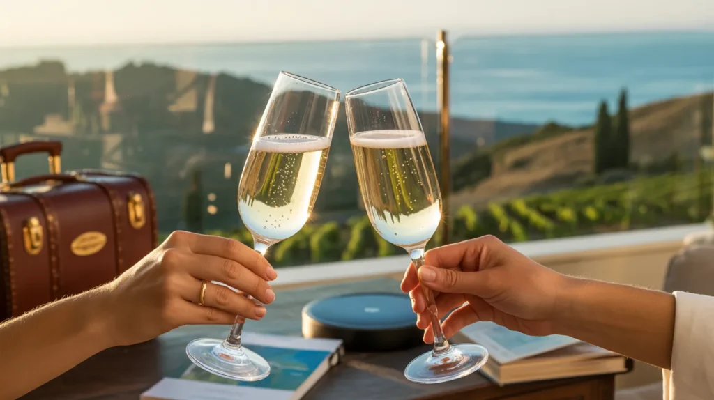 The Travel Ritual of a Champagne