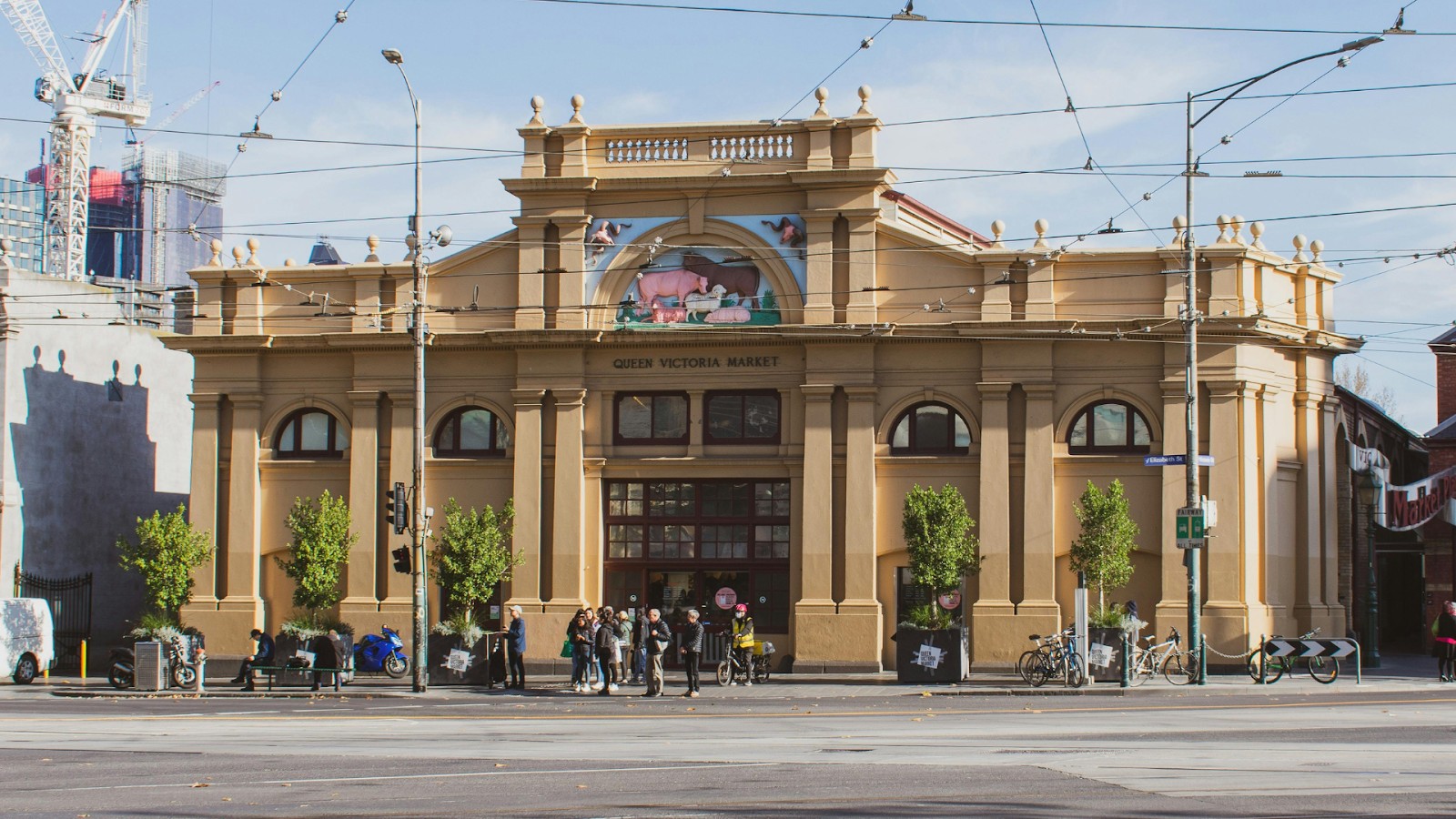 Front of Queen Victoria Market building in Melbourne