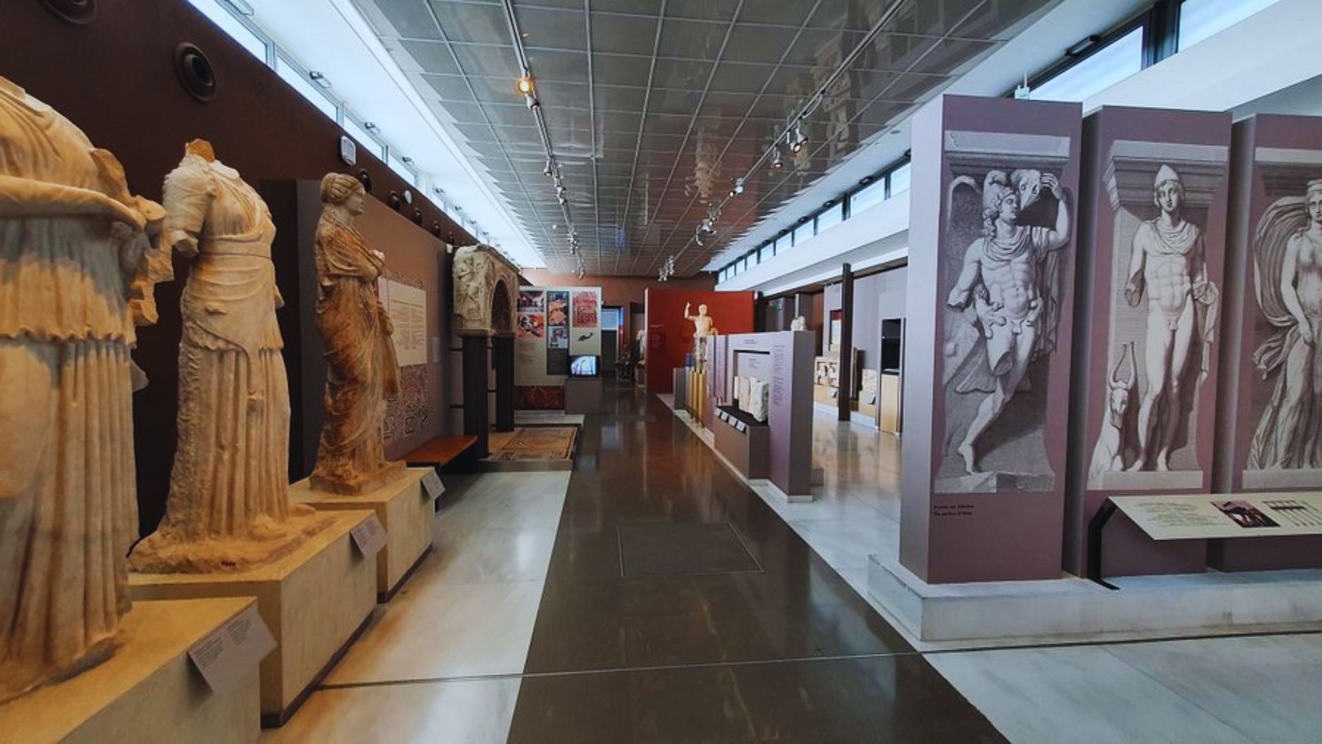 The Museum of Ancient Greece in Athens, showcasing classical artifacts and historical exhibits from ancient Greek civilization.