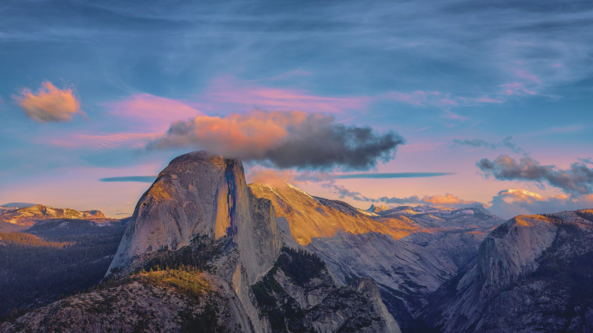 Sunset at Glacier Point