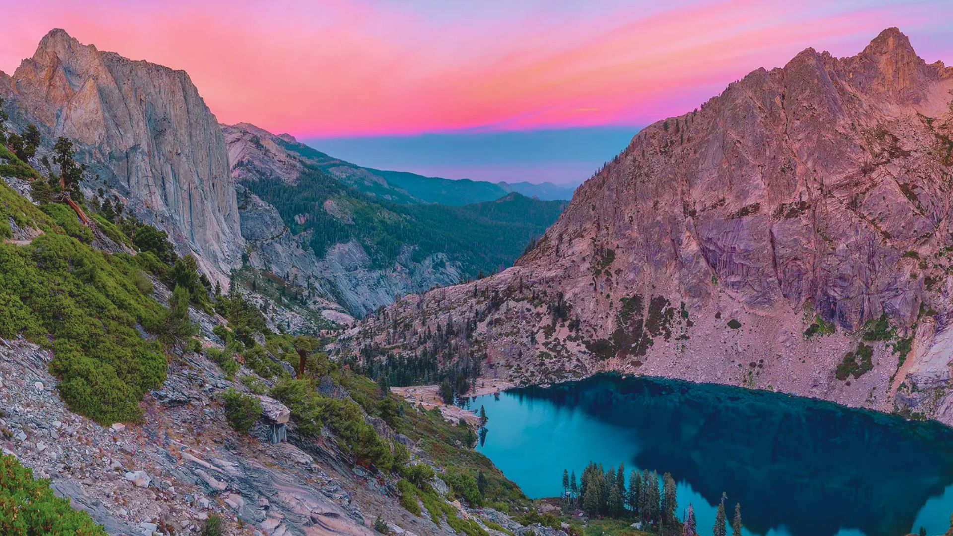 Hamilton Lake and Precipice Lake