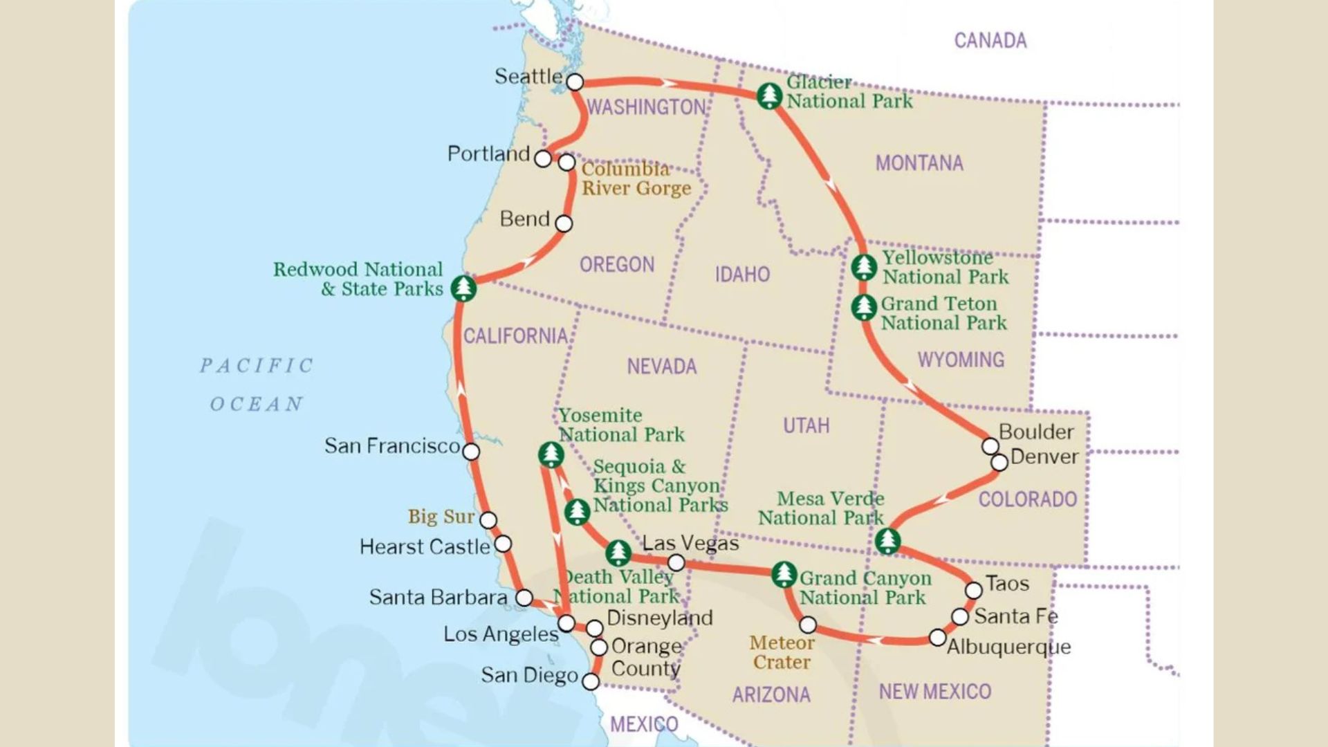 What States Are Included in a West Coast Road Trip?