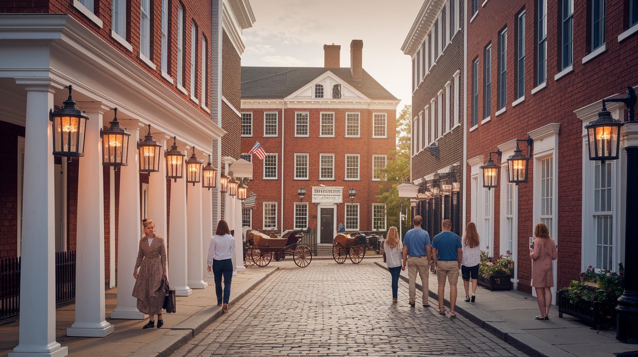 Liberty Square and Colonial Theming