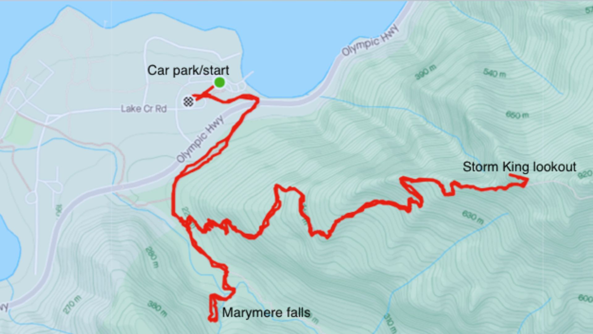 Storm King Trail Map and Navigation