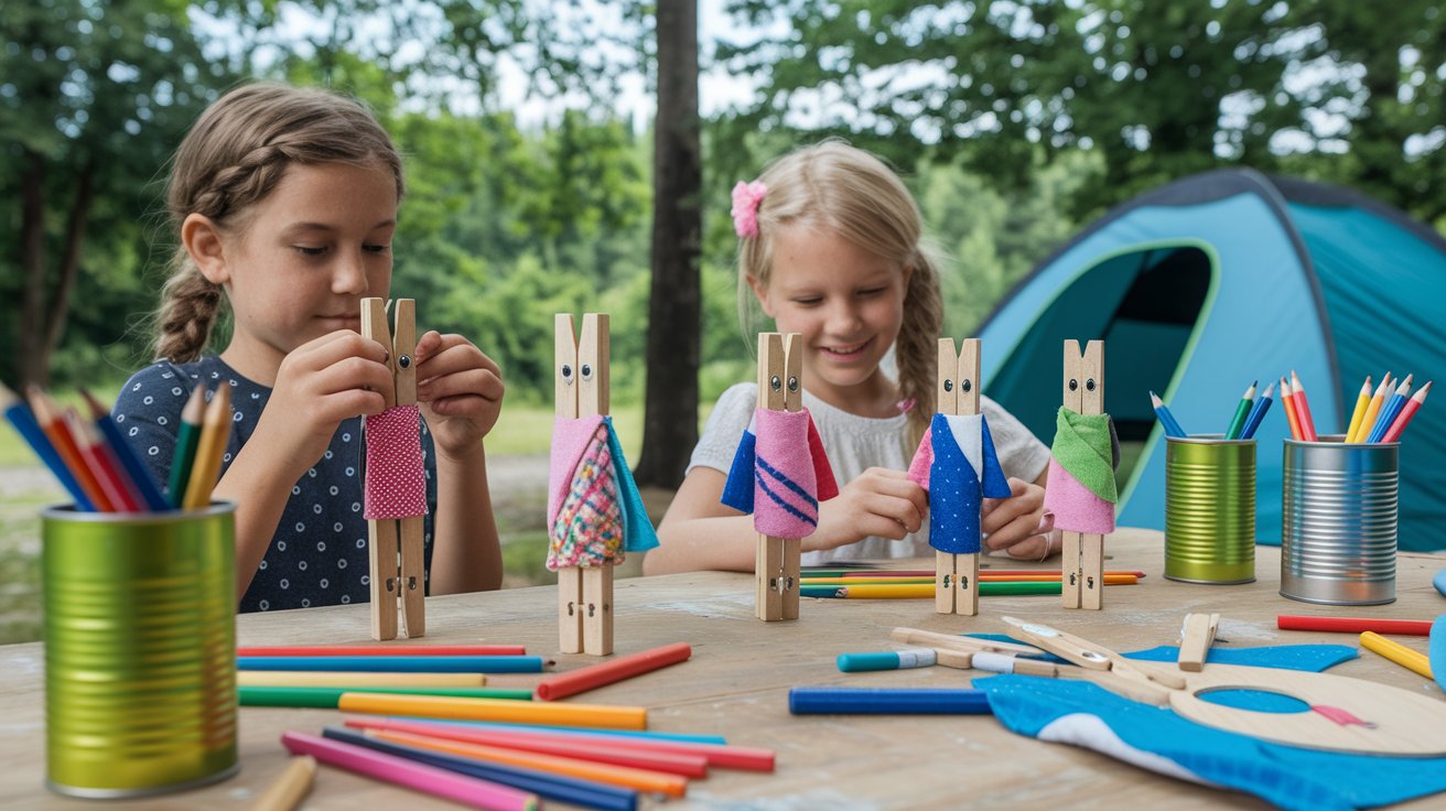 Clothespin Dolls and Sit-A-Cans