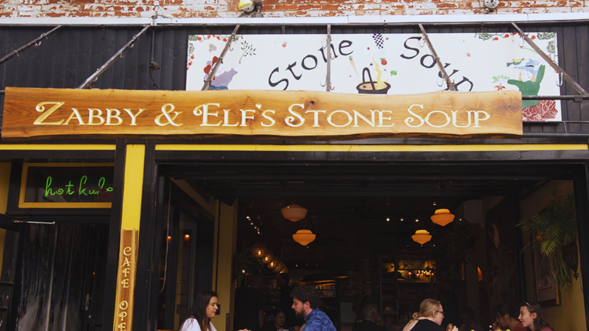 Enjoy a Cozy Café in a Small Town