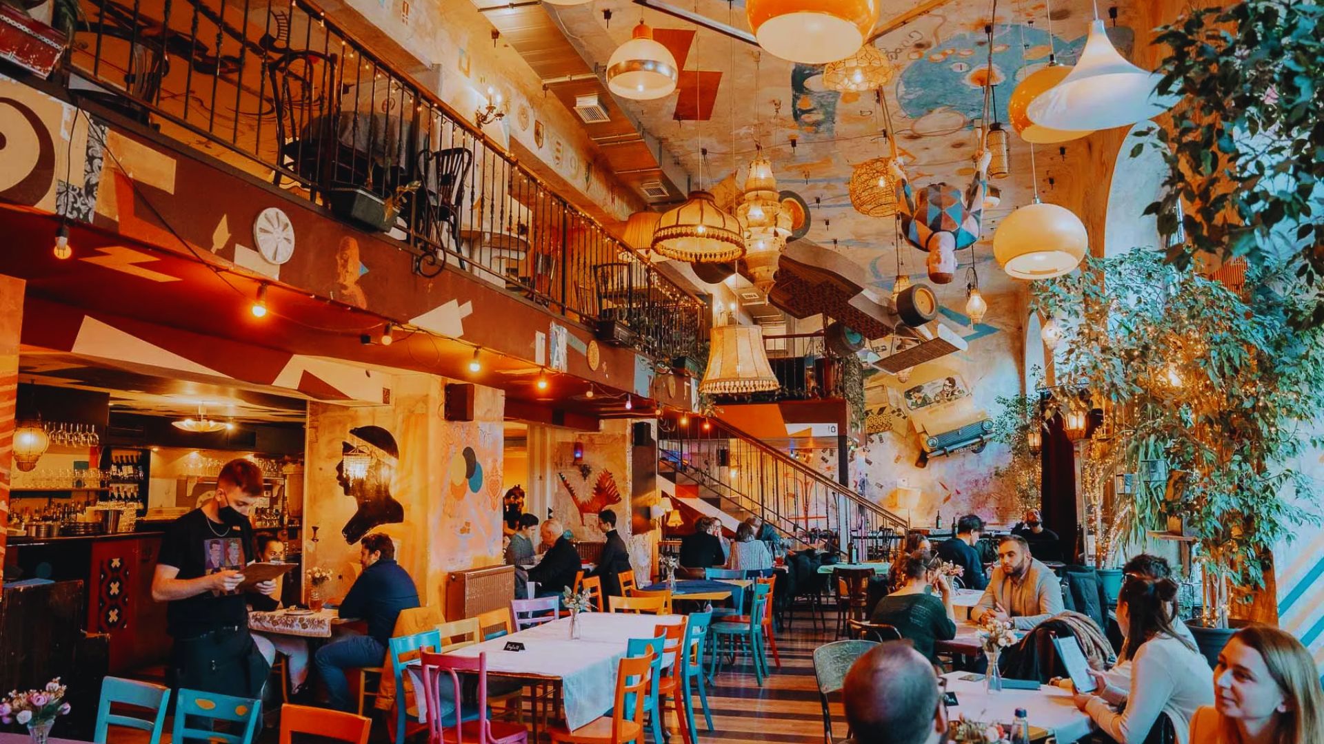 . A collage of popular London restaurants showcasing diverse cuisines and vibrant dining atmospheres.
