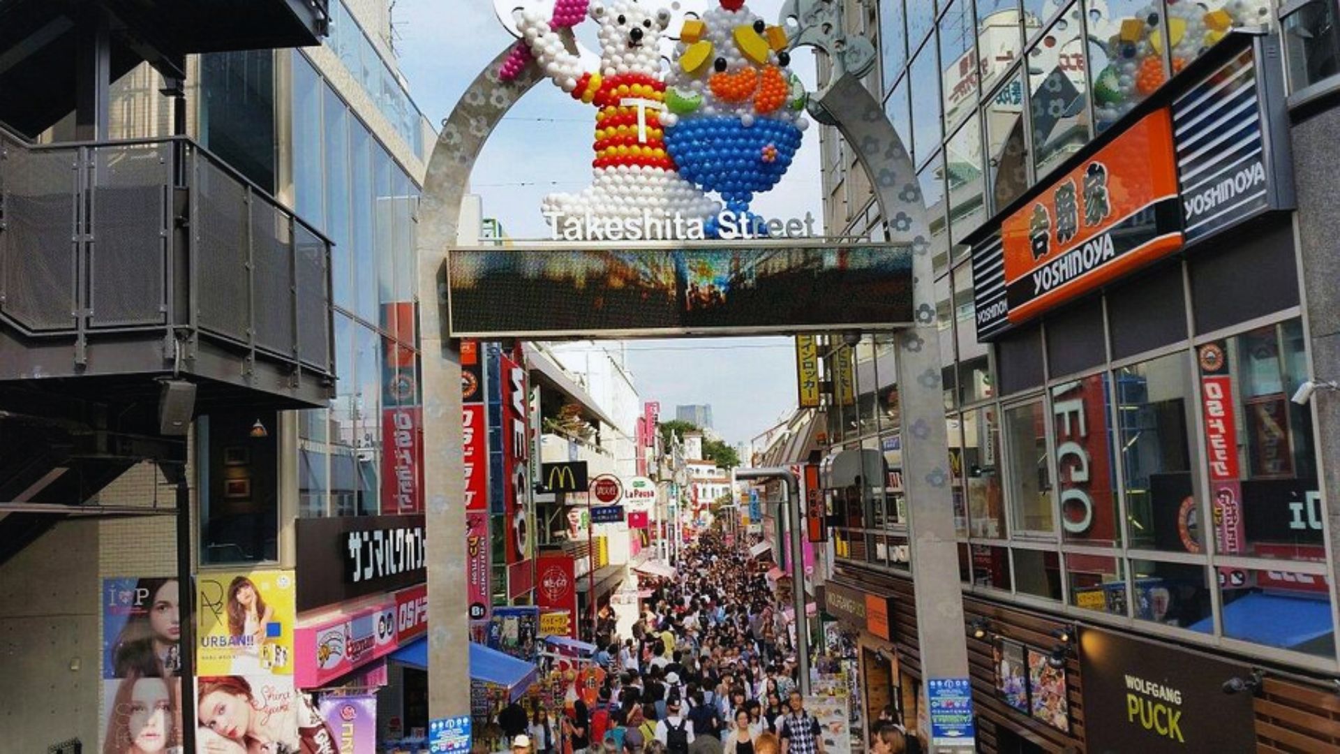 A large sign featuring a colorful cartoon character, prominently displayed for visibility and engagement.