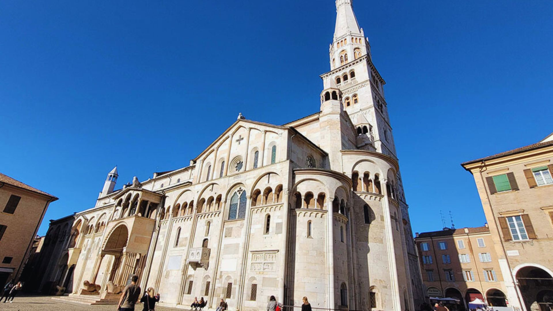 A majestic cathedral topped with a striking steeple, highlighting its impressive design.