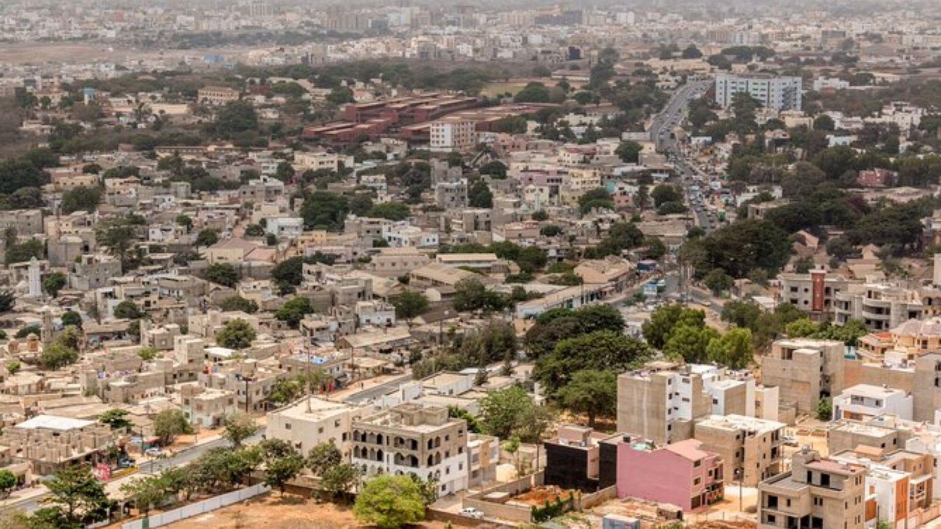 A panoramic view of Hyderabad, India, showcasing its modern skyline and historic architecture.