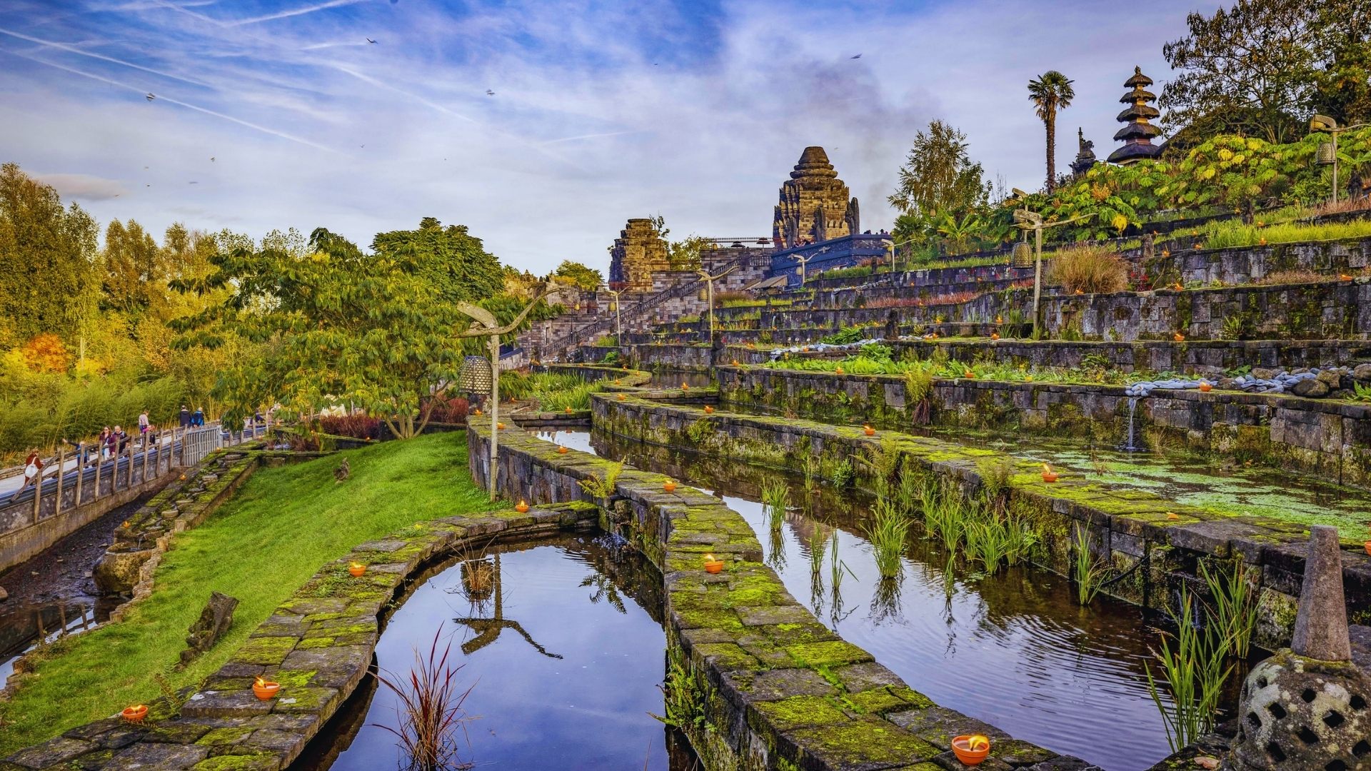 The Temple of Borobudur, a UNESCO World Heritage site, features intricate stone carvings and a stunning stupa in Bali, Indonesia.