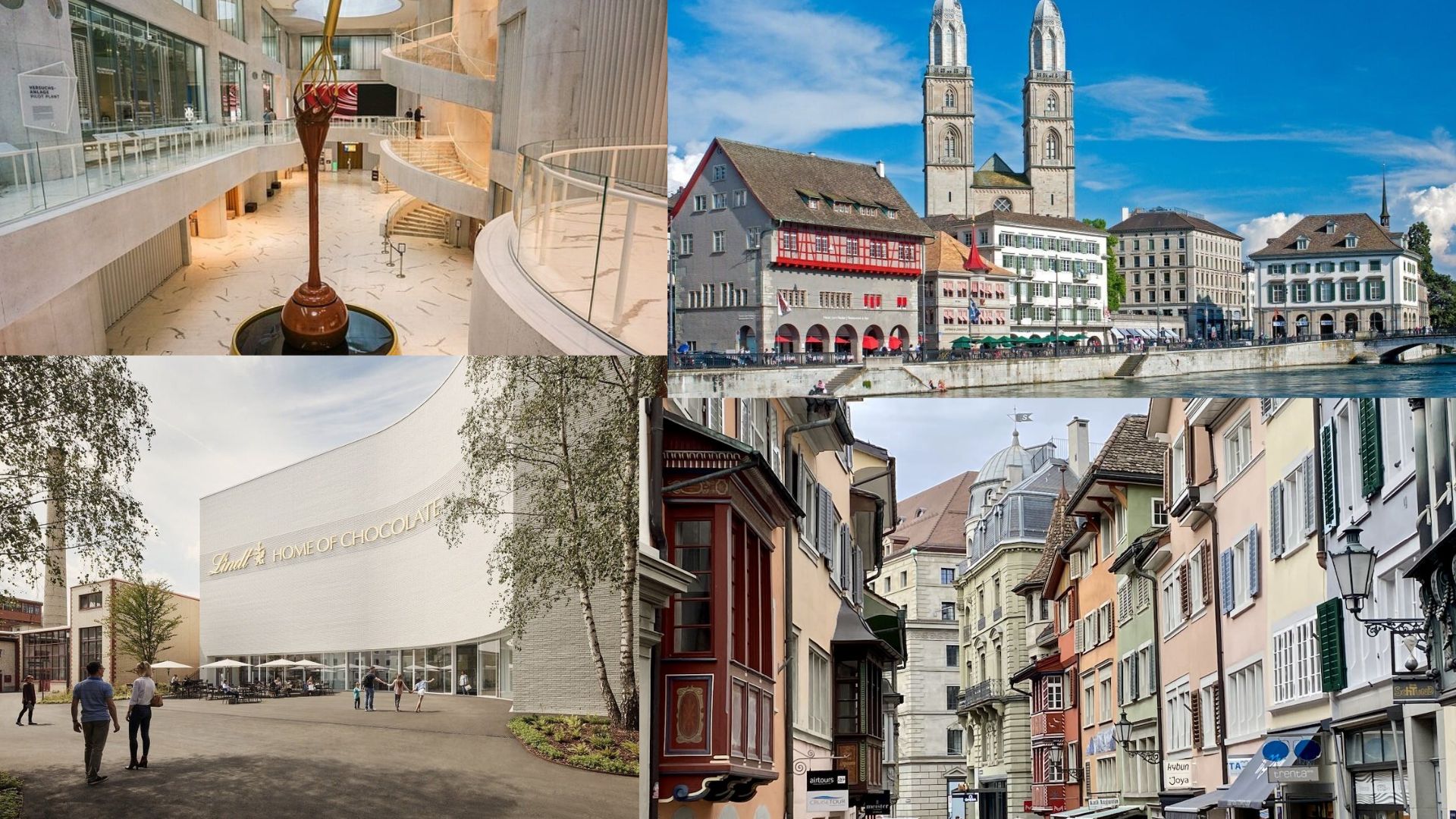 A vibrant collage of city buildings and people, illustrating the dynamic atmosphere of urban life and community.