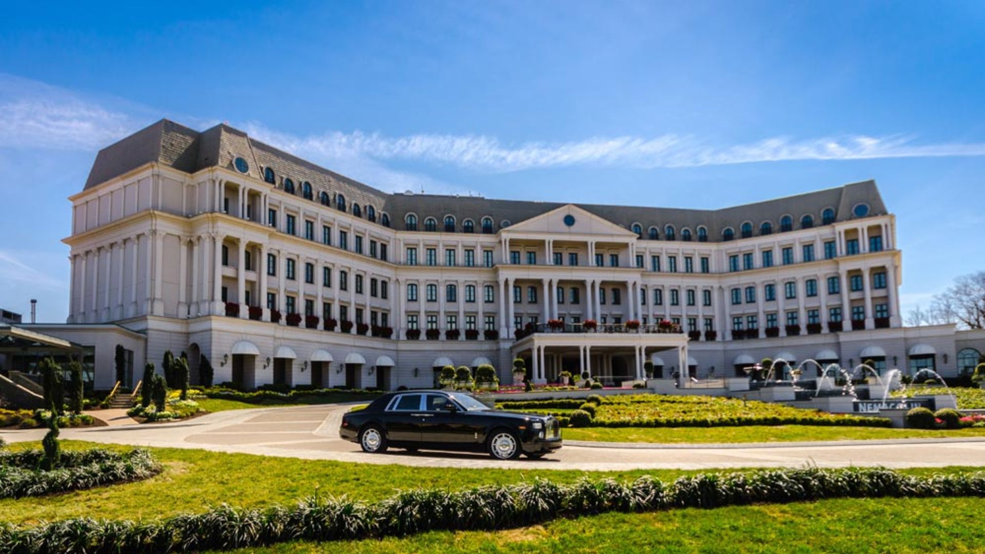 The Grand Hotel in Kiev, Ukraine, showcasing its elegant architecture and prominent location in the city.