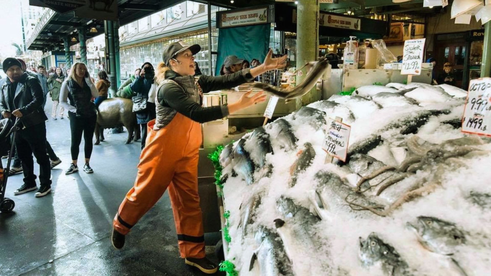 Visit Pike Place Market and Watch Fish Throwing