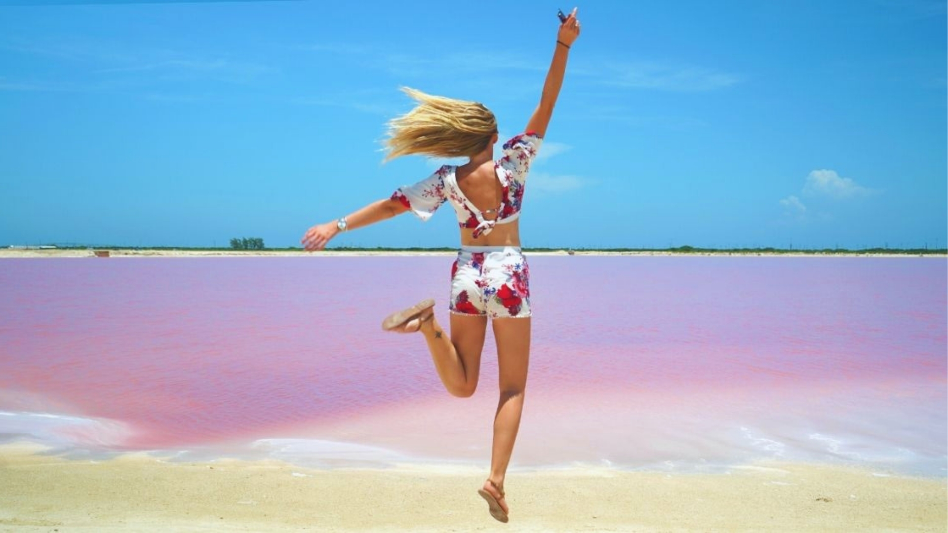 See the Pink Salt Flats