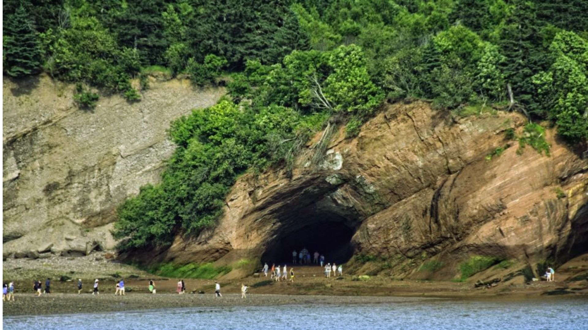 Martins Sea Caves at Low Tide