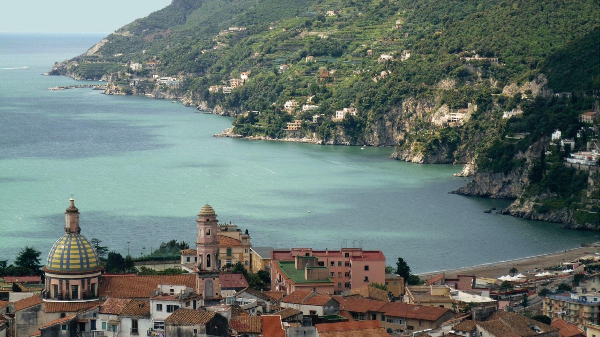 Vietri Sul Mare, Italy view from upper level.