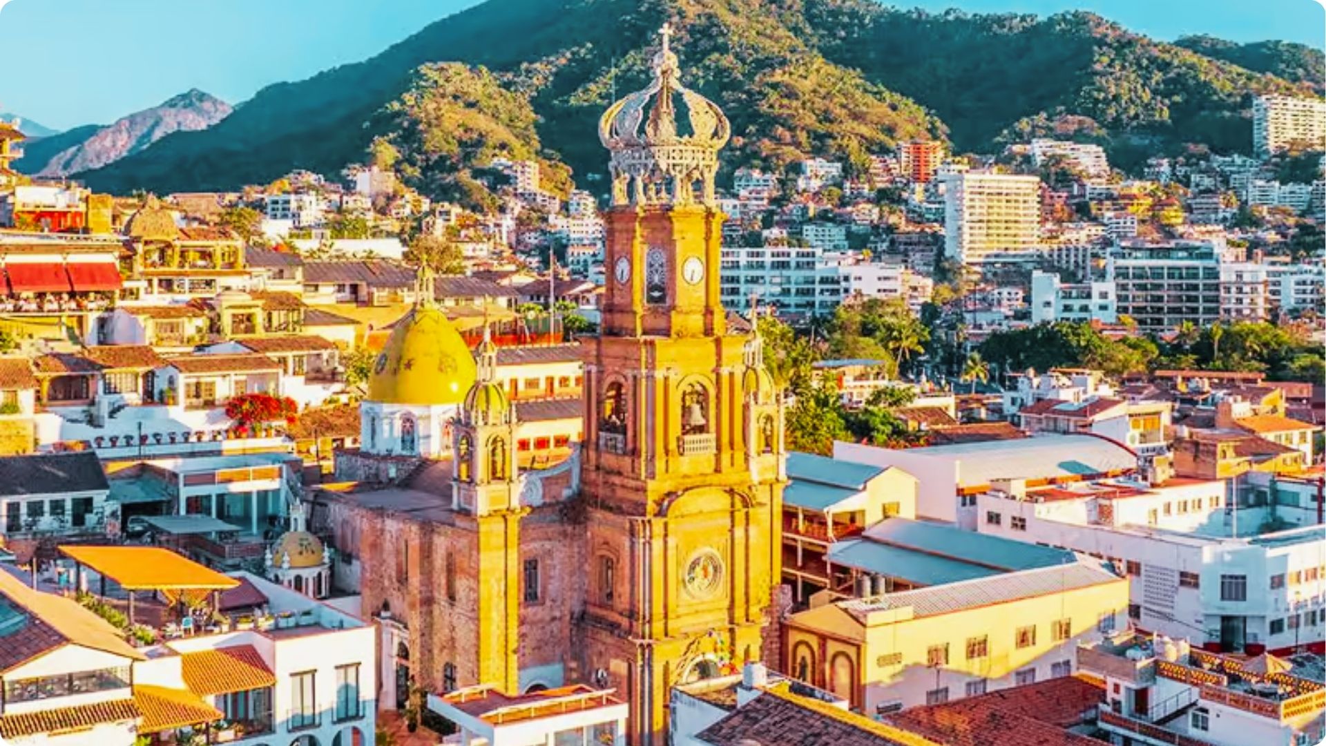 Visit downtown Puerto Vallarta and visit the landmark Parroquia de Nuestra Señora de Guadalupe.