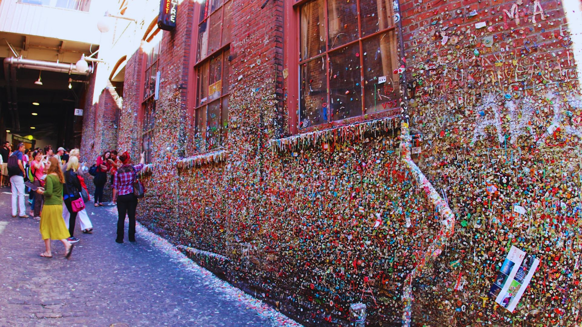 See the Famous Seattle Gum Wall