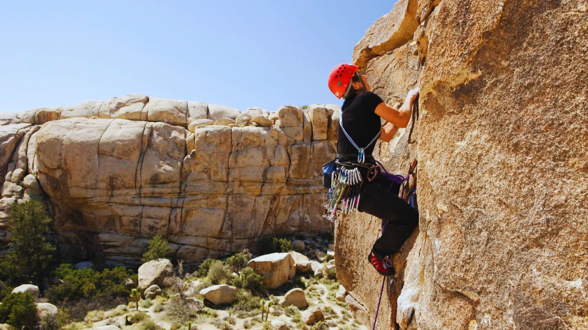 Watch Rock Climbers at Hidden Valley Campground