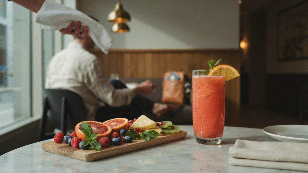 What Travelers Should Look for When Ordering Fresh Juice at a Restaurant